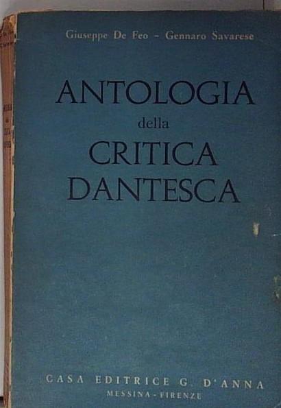 Antologia edlla critica dantesca