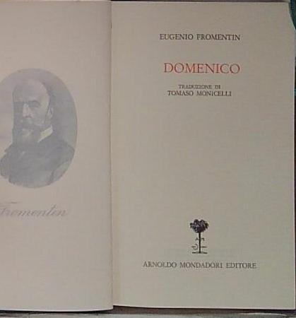 Biblioteca romantica - E.Fromentin - DOMENICO