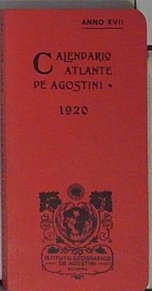 Calendario atlante De Agostini 1920