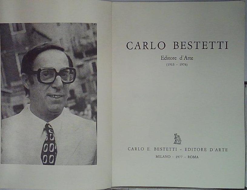 carlo bestetti editore d'arte