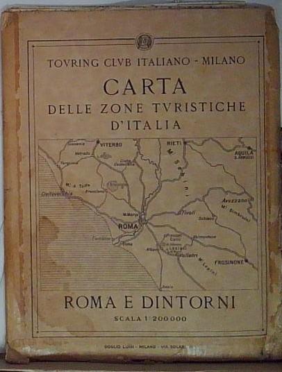 Carta delle zone turistiche d'Italia. Roma e dintorni.