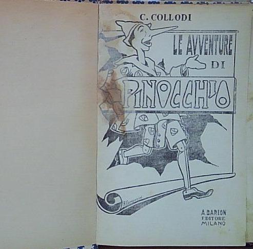 Collodi LE AVVENTURE DI PINOCCHIO barion