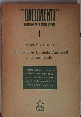 colloqui con leonida andreieff e leone tolstoi