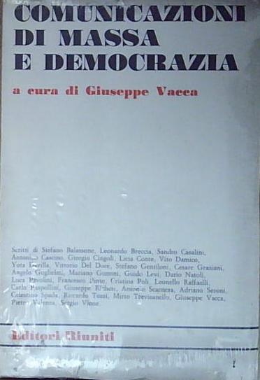 COMUNCAZIONI DI MASSA E DEMOCRAZIA