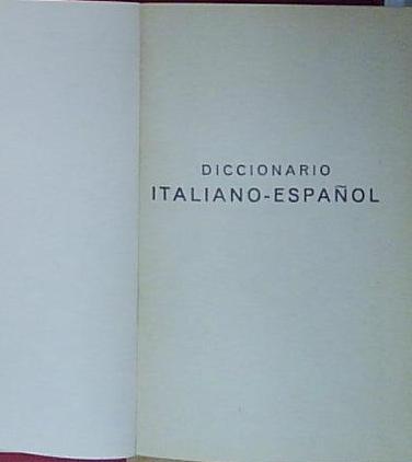DICCIONARIO ITALIANO ESPANOL