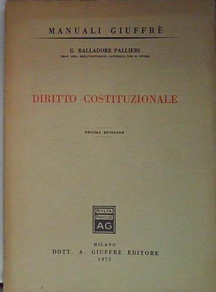 diritto costituzionale
