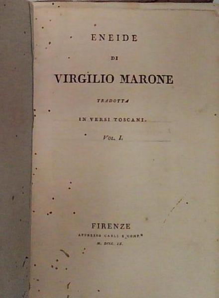 eneide di virgilio in versi toscani 1