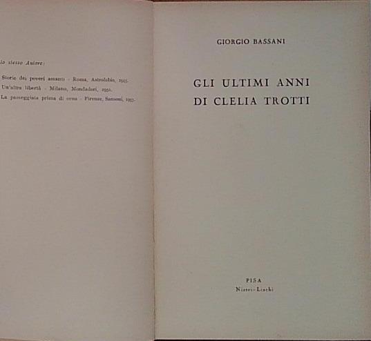 Gli ultimi anni di Clelia Trotti