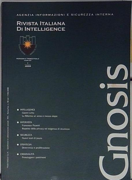 Gnosis. Rivista italiana di Intelligence (2009) (Vol. 1)