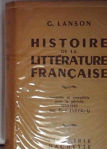 histoire de la litterature francaise