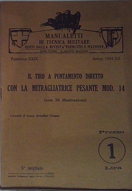 il tiro a puntamento diretto con la mitragliatrice pesante mod …