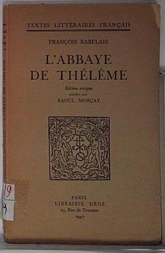 l'abbaye de theleme