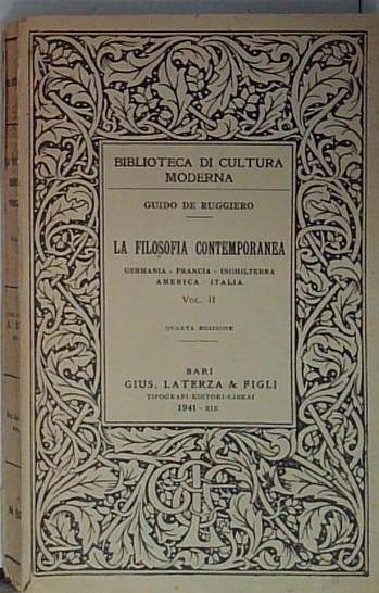 la filosofia contemporanea vol ii