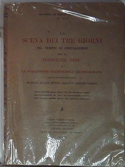 la scena dei tre giorni