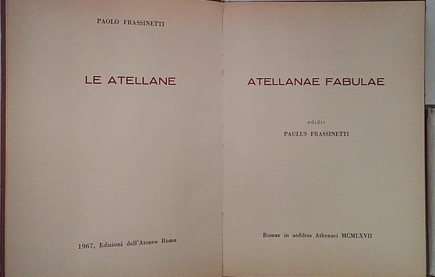 le atellane atellanae fabulae
