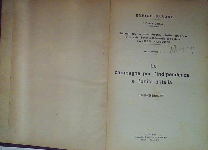 le campagna per l'indipendenza e l'unità d'italia