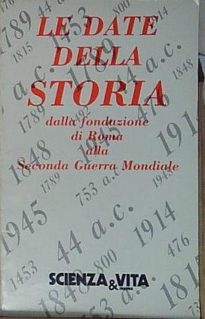LE DATE DELLA STORIA DALLA FONDAZIONE DI ROMA ALLA SECONDA …