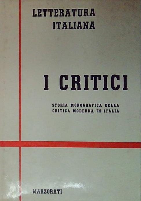 Letteratura italiana. I critici