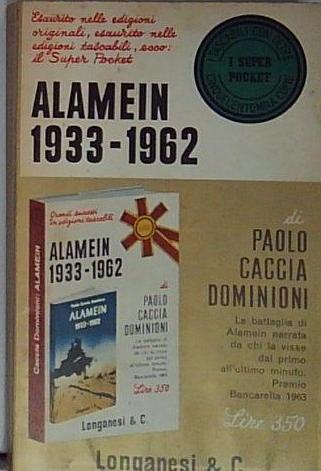 Libri poket Alamein 1933-1962