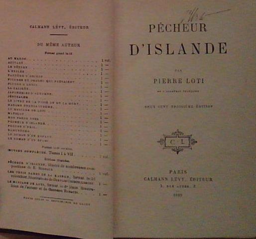 Loti PECHEUR D&amp;#039;ISLANDE