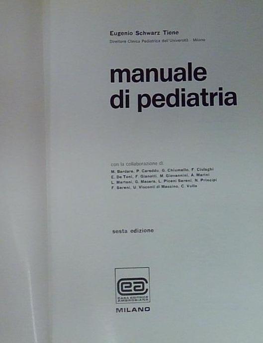 manuale di pediatria