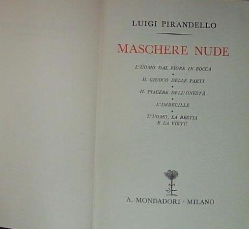 maschere nude l'uomo dal fiore in bocca il giuoco delle …