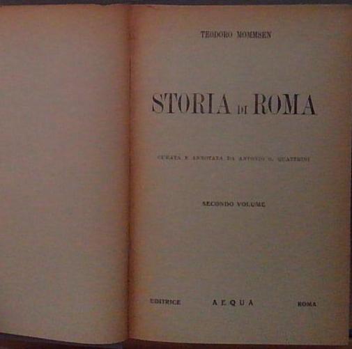 Mommsen STORIA DI ROMA AEQUA 2