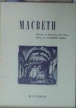 Piave MACBETH Casa Ricordi 1960