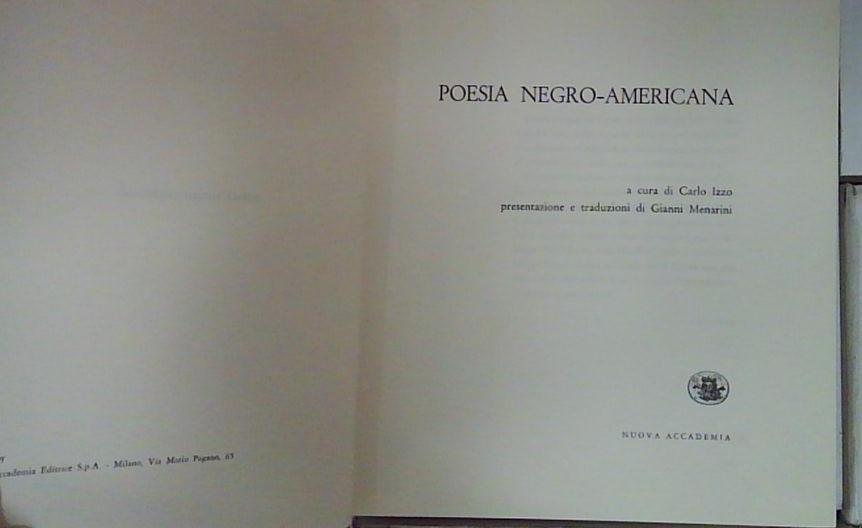 poesia nero americana