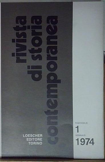 RIVISTA DI STORIA CONTEMPORANEA 1 1974