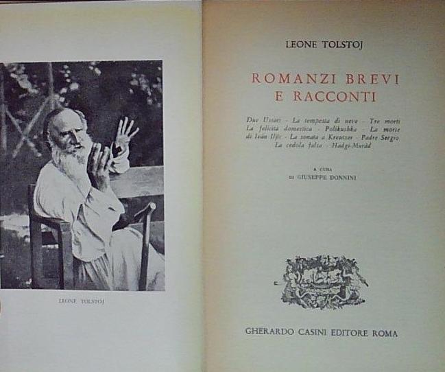 romanzi brevi e racconti
