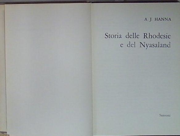 Storia delle Rhodesie e del Nyasaland
