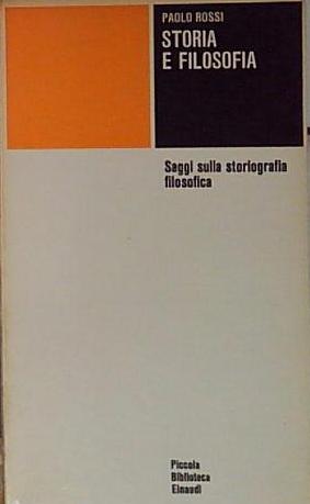 storia e filosofia