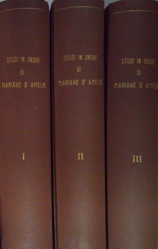 STUDI IN ONORE DI MARIANO D'AMELIO 3 volumi