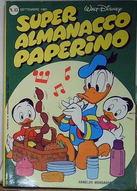 super almanacco di paperino 15 settembre 1981