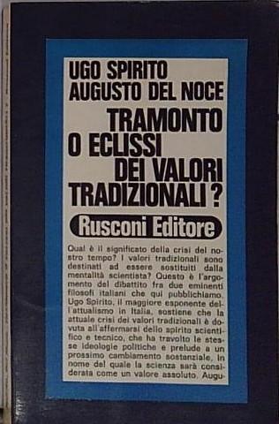 tramonto o eclissi dei valori tradizionali