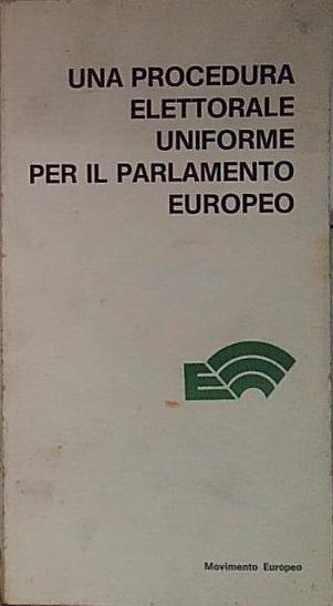 una procedura elettorale uniforme per il parlamento europeo