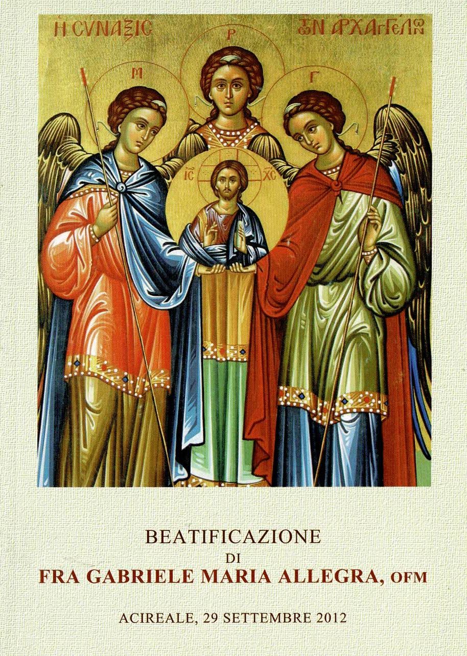 Beatificazione di fraBeatificazione di Fra Gabriele Maria Allegra, OFM Acireale, …