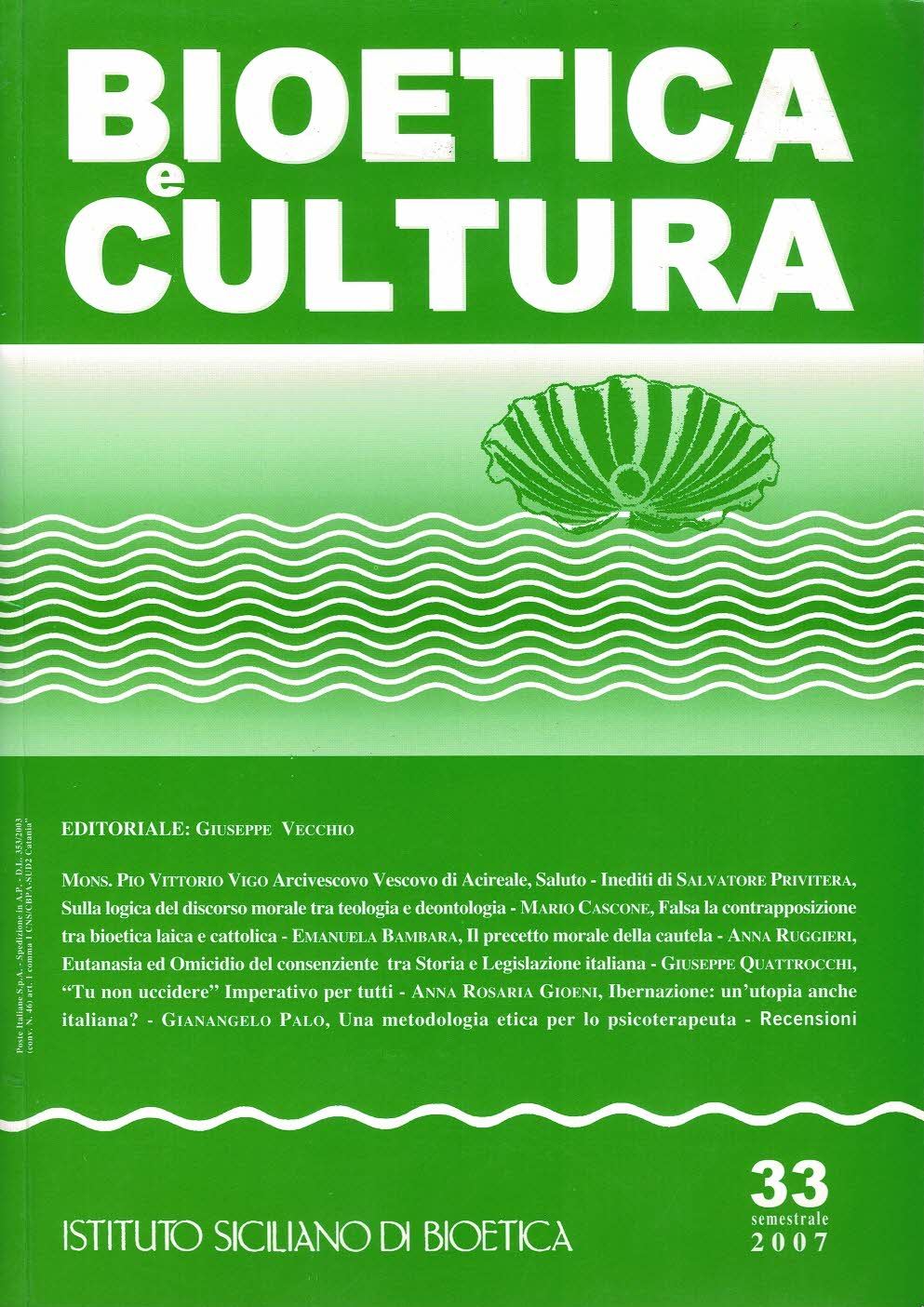 Bioetica e Cultura