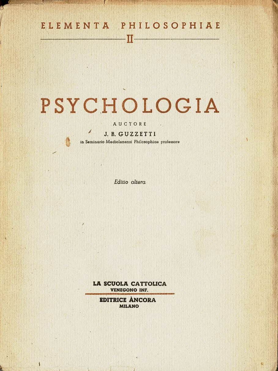 Elementa philosophiae 2 Psychologia