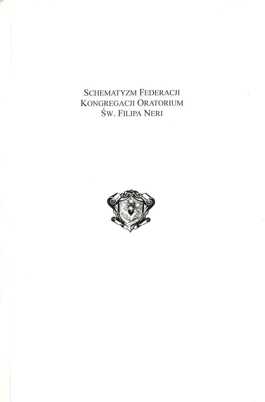 Schematyzm federacji kongregacji oratorium Sw. Filipa Neri