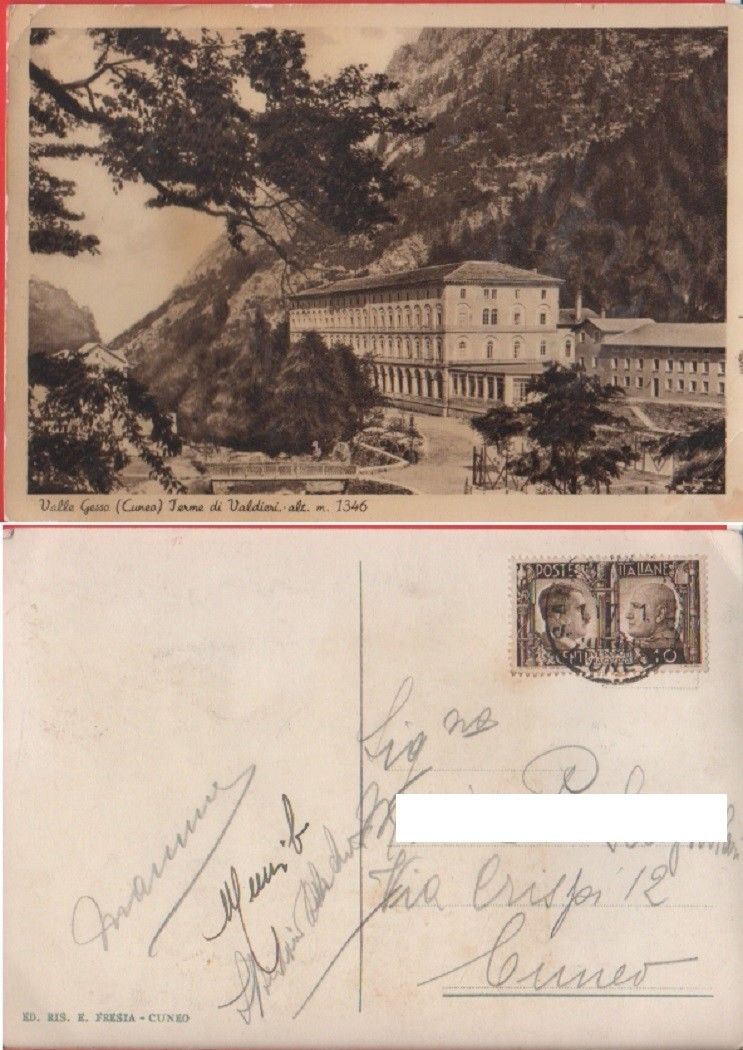AA.VV - Valle Gesso (CN). Terme di Valdieri. Viaggiata anni …