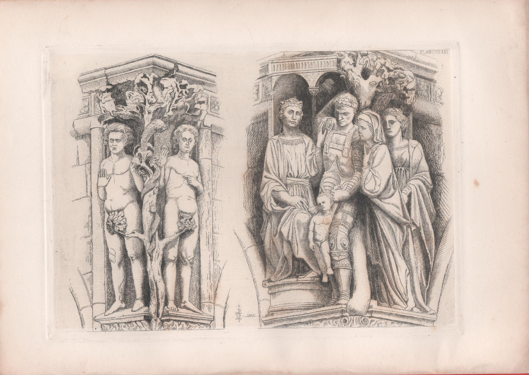 Adam and Eve and Solomon at Ducal Palace in Venice. …