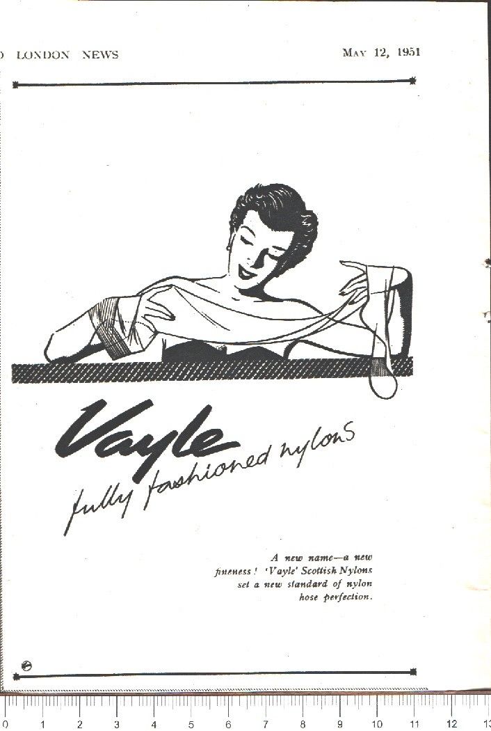 Advertising - Calze in nylon Vayle - Pubblicità 1951
