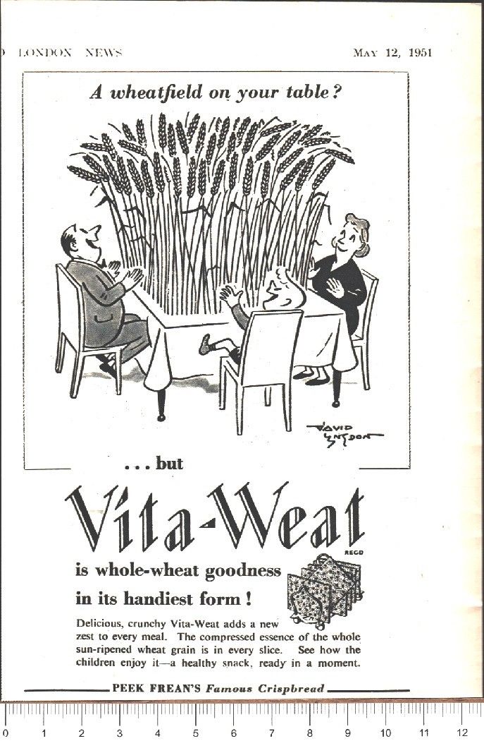 Advertising - Cracker Vita-Weat by Peek Frean's - Pubblicità 1951