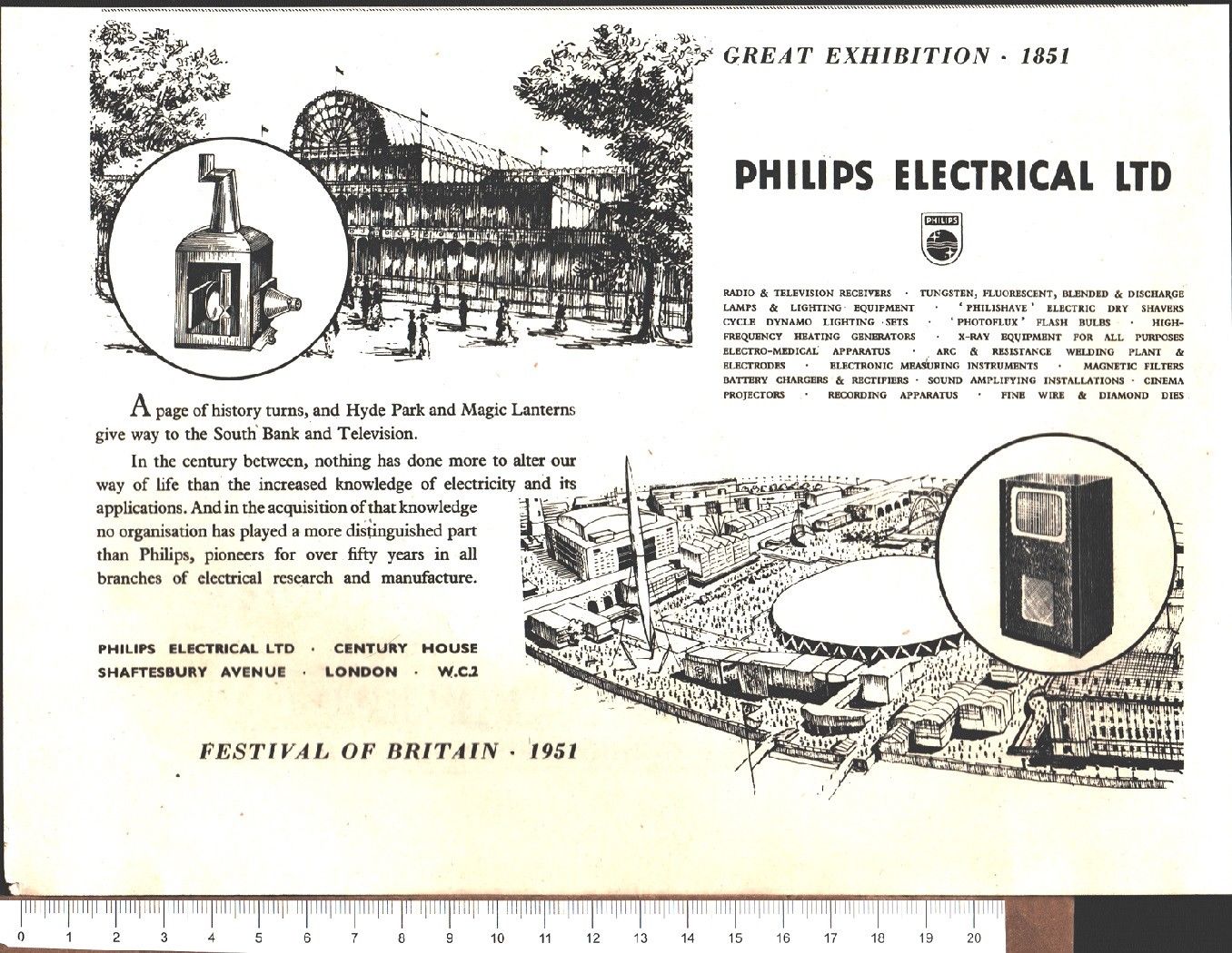 Advertising - Philips Electrical Ltd. - Pubblicità 1951