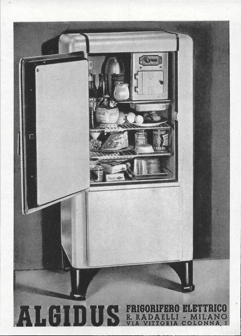 Algidus Frigorifero Elettrico - Advertising 1937