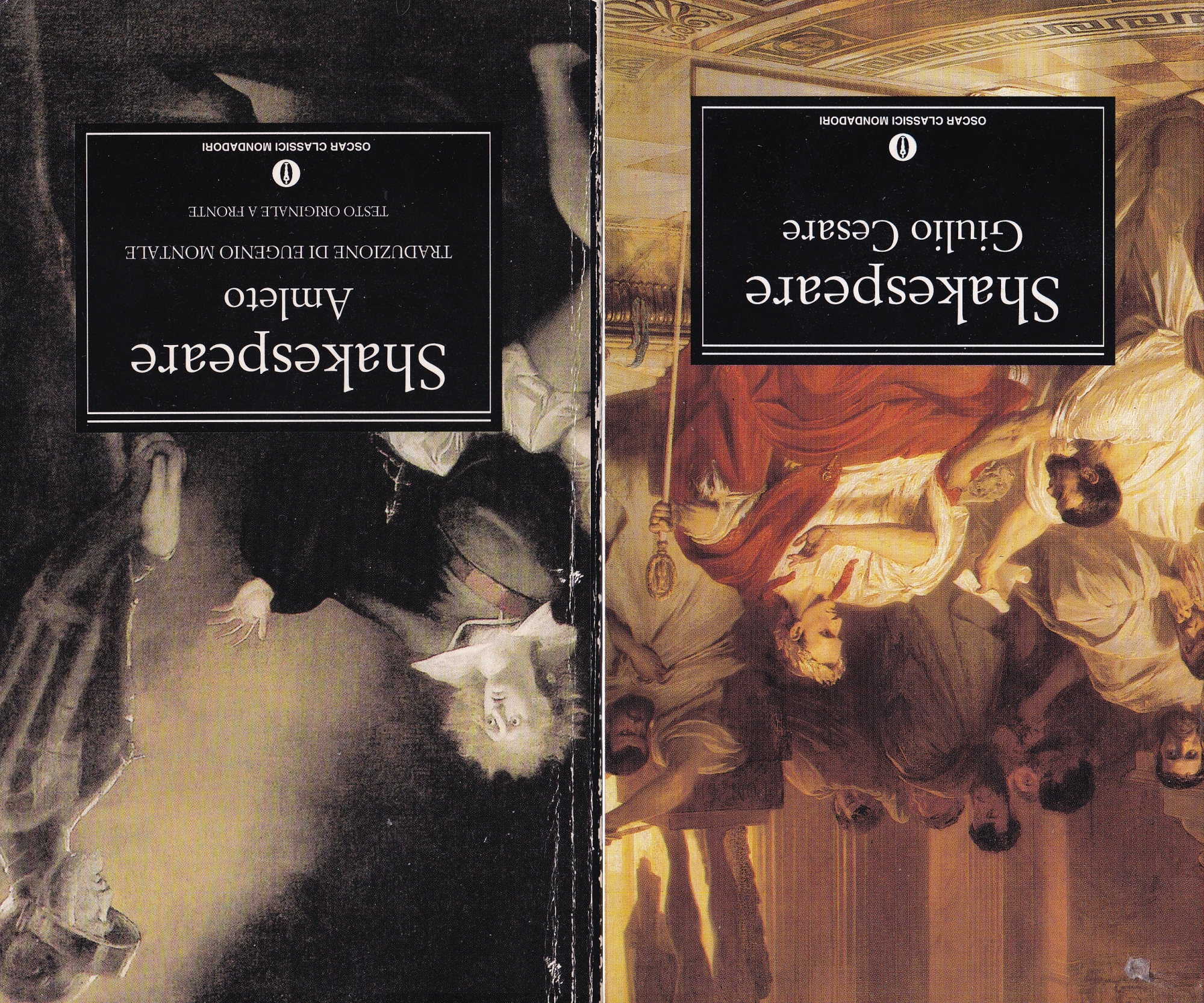 Amleto + Giulio Cesare: lotto di 2 libri Oscar Mondadori