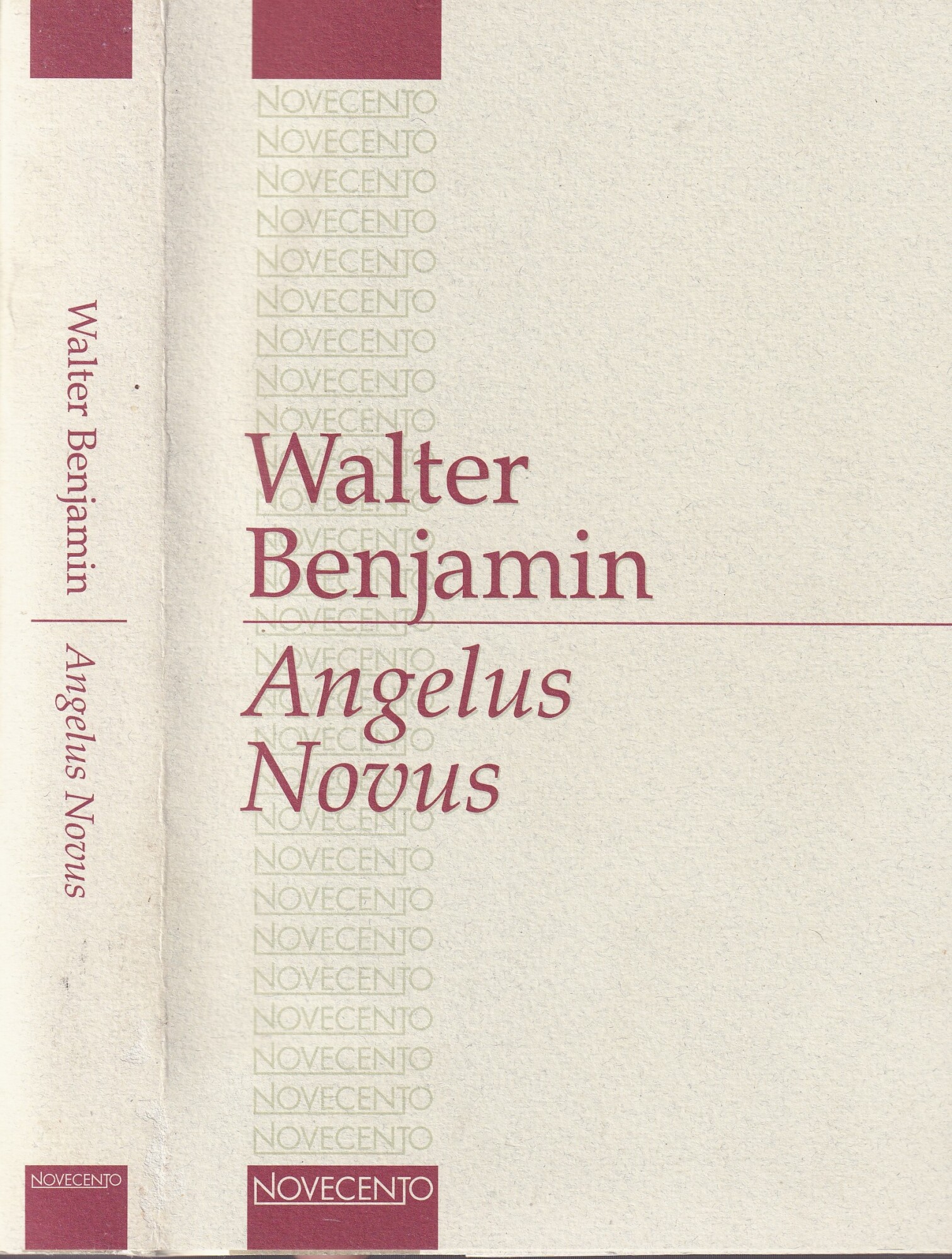 Angelus Novus (Novecento). Saggi e frammeti. Mondolibri