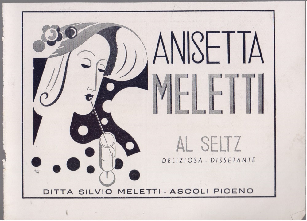 Anisetta Meletti. Advertising 1940
